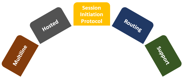Remote employee using laptop and headset for online meeting from home workspace